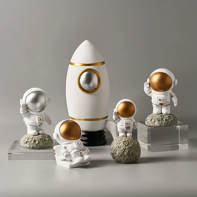 Kūrybos Erdvės Astronautas Statula Derva Modelis Kambarį Namuose Kalėdų Aksesuarai, Namų Dekoro Figūrėlės Dekoro Astronautas Dovanos