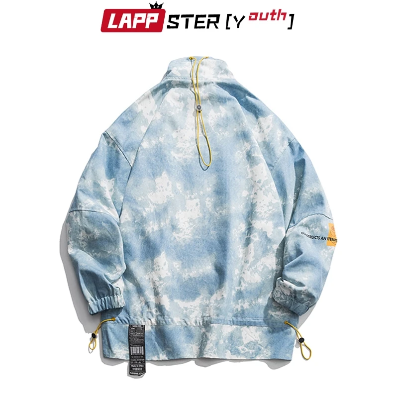 LAPPSTER-Jaunimo ir Vyrų Kaklaraištis Dažų Japonijos Streetwear Hoodies Palaidinės 2020 Mens Hip-Hop Mados Sweathirt Dizaineris korėjos Hoodies