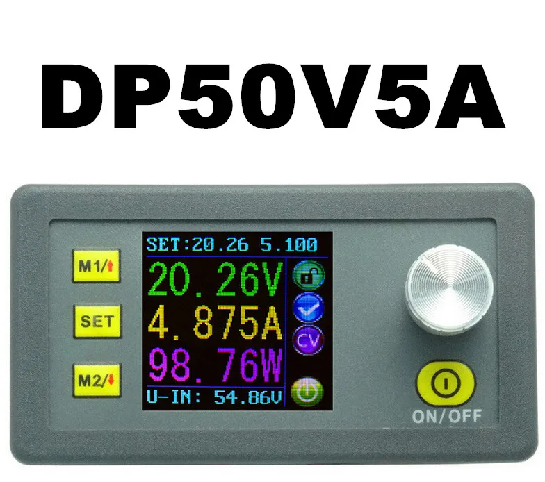 LCD keitiklis, Reguliuojama voltmetras Reguliatorius DP50V5A Programuojami Powerr Tiekimo Modulis Spardytis Voltmeter Ammeter 10%nuolaida