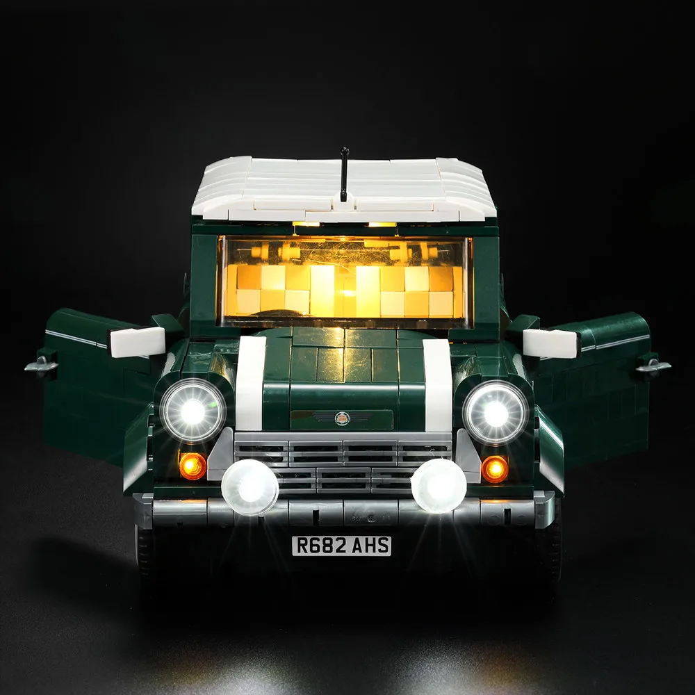 LED lemputės komplektą (tik šviesos komplekte) už 10242 ir 21002 MINI Cooper Modelis Plytos (automobilių Blokai Nustatyti ne komplekte)