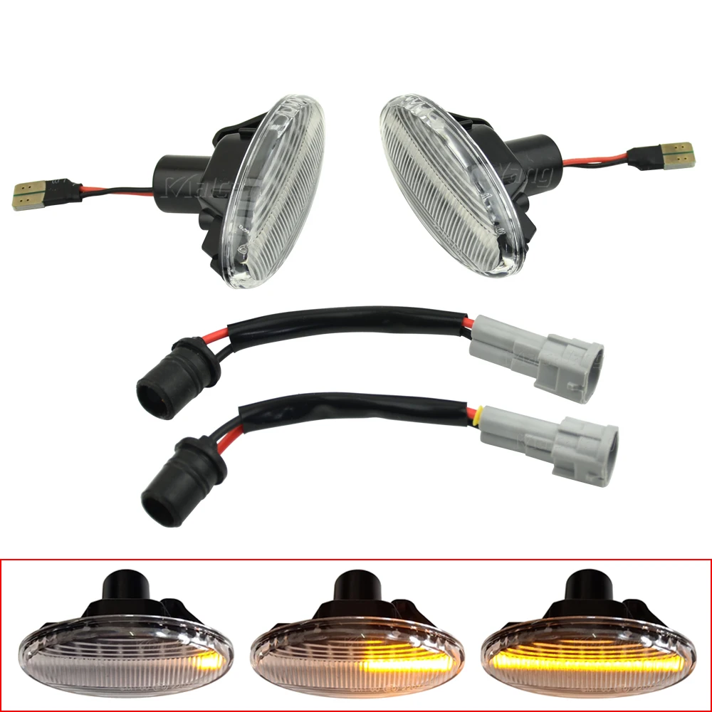 LED Šoniniai Gabaritiniai Posūkio Signalo Lemputė MAZDA 2 3 5 MPV Dinaminis Kartotuvas Eilės Indikatorius Indikatorių