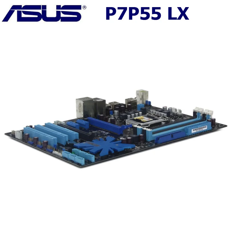 LGA1156 Asus P7P55 LX pagrindinė Plokštė Intel P55 Core i7/Core i5 DDR3 16GB Originalus Stalinis Asus P55 Mainbaord 1156 DDR3 P7P55 LX