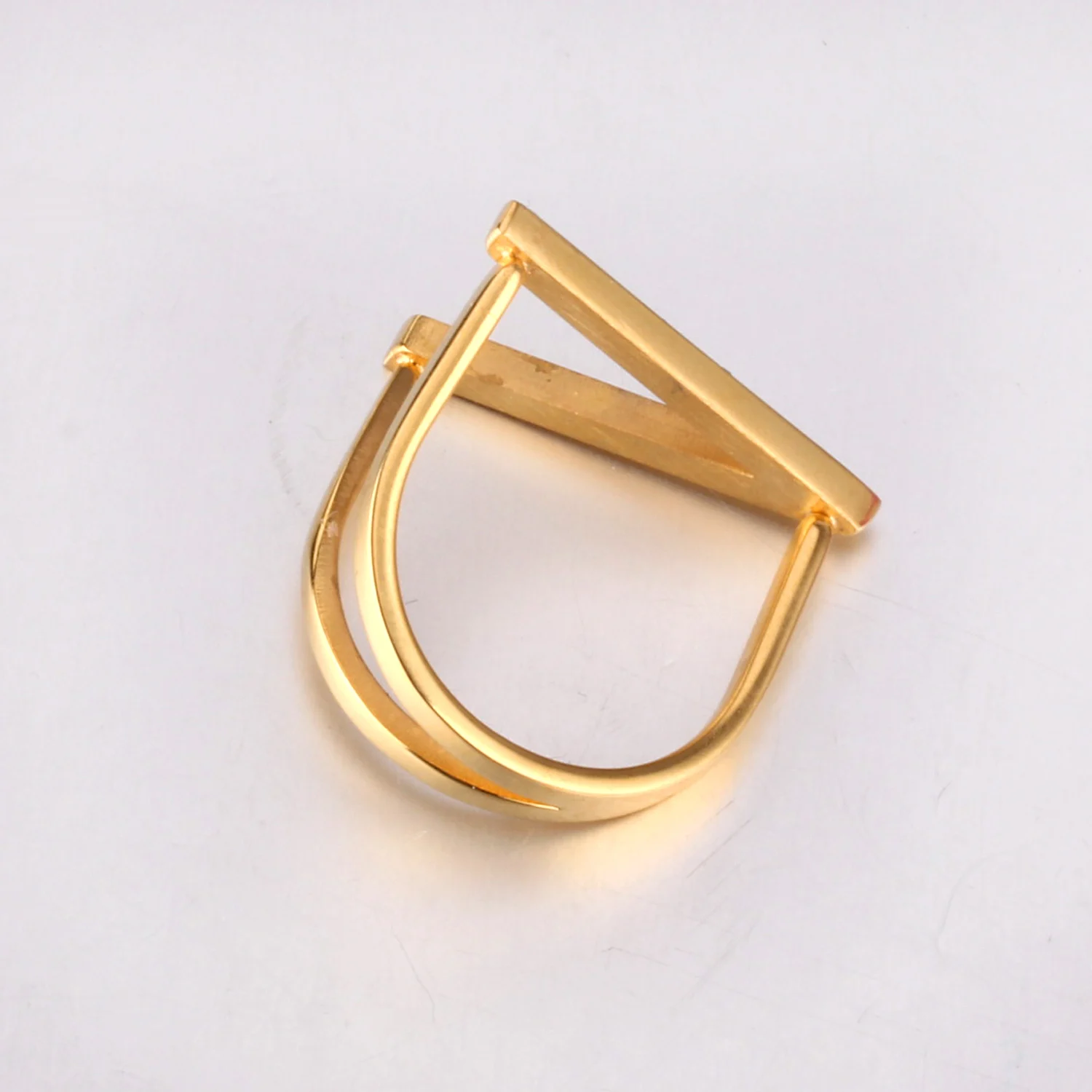LUXUSTEEL bangos žiedas, Nerūdijančio Plieno, Kubinis Cirkonis Žiedai Moterims anillos Aukso Spalvos Piršto Žiedai Šalies Didmeninės Vestuvių