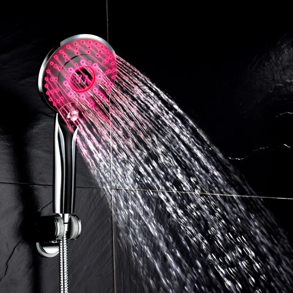 Lietaus Dušas spalva keičiasi LED dušo galva Skaitmeninis displėjus, Temperatūros Kontrolė Vandens Dušas Laistymo Purkštuvas Taupymo Vonios kambarys