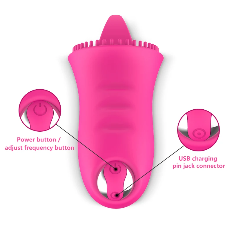 Liežuvio Vibratoriai 10 Režimai USB Power Vibracija Žodžiu Lyžis Klitorio Stimuliatorius Gyvis masažas Vibratoriai Sekso Žaislai Moterims
