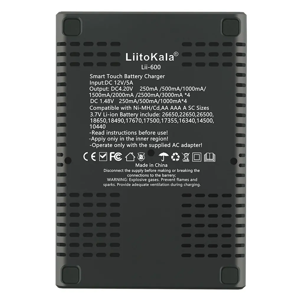 Lii-600 Baterijų Kroviklis Li-ion, 3,7 V ir NiMH 1.2 V baterija Tinka 18650 26650 21700 26700 AA AAA