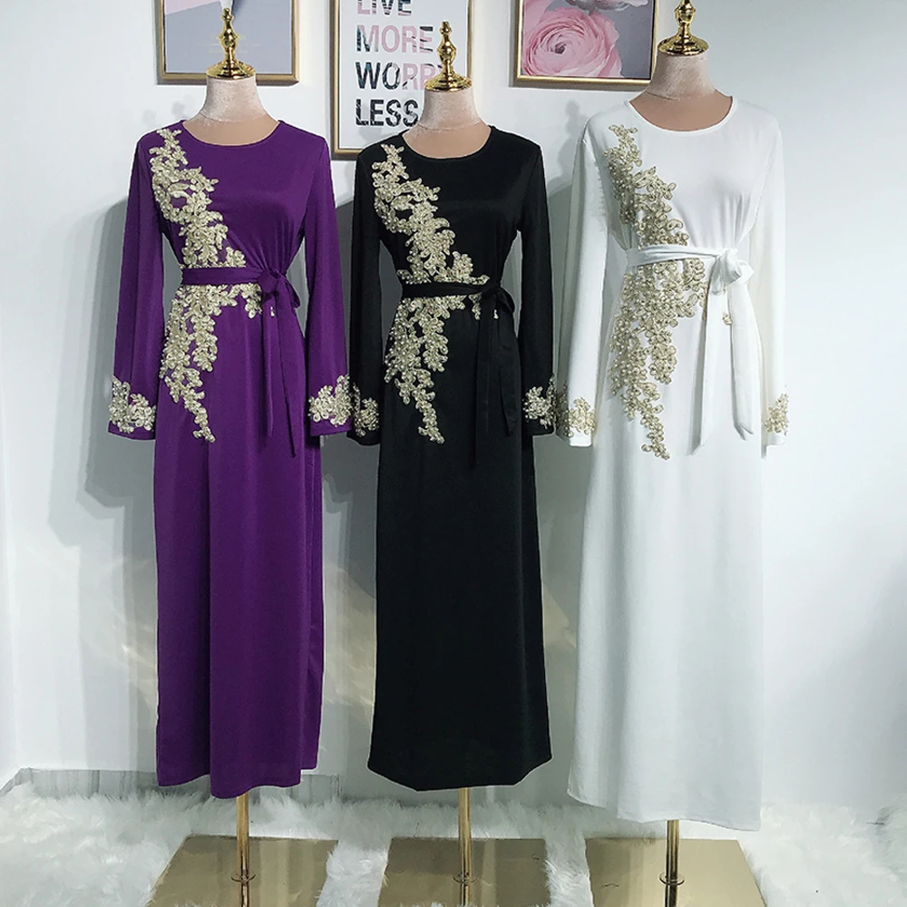 MD Skraiste Musulman Femme Duobute Abaja Dubajus Turkijos Musulmonų Suknelė, Hijab Kaftan Amerikos Islamo Drabužių Mados Mergaičių Suknelės, Šaliai