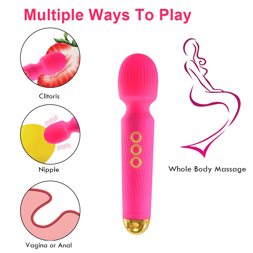 Magic Wand Clit Vibratorius Klitorio Stimuliatorius Keletą Sekso Žaislų Pora Vibratorius Moteriškos Lyties Įrankiai Multi-Dažnio Moterų Masturbator