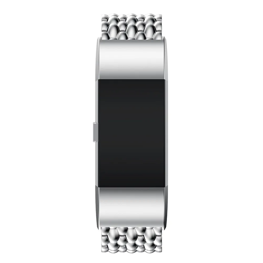 Metalo Diržu, fitbit mokestis 2 juostos dirželis Universalus Nerūdijančio Plieno Apyrankė Fitbit charge2 Rankogaliai Pakeisti Priedus
