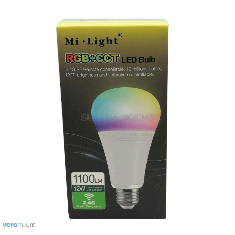Milight 2.4 G LED Lemputė GU10 MR16 E14 E27 LED Smart Lempa 4W 5W 6W 9W 12W BMT/RGBW/RGBWW/RGB+BMT LED Prožektoriai, 2.4 G Nuotolinio Valdymo