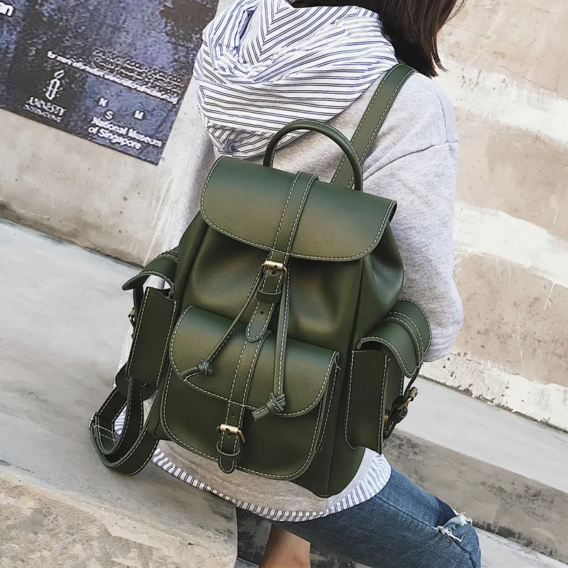 Moterų maišas 2019 m. vasarą vientisos spalvos moteriška akademinio stiliaus studentų laisvalaikio krepšys, kelioninis krepšys mados