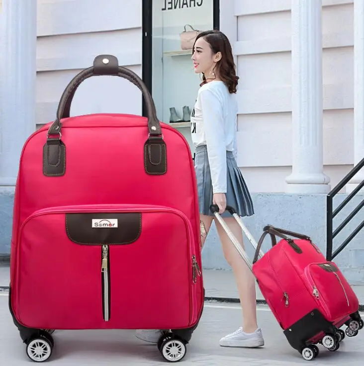 Moterų ratų vežimėlio krepšys Kelionės Bagažo Krepšys vykdyti Geležinkelių bagažo krepšys, kelioninis krepšys su varantys kelionės rankinio bagažo lagaminas