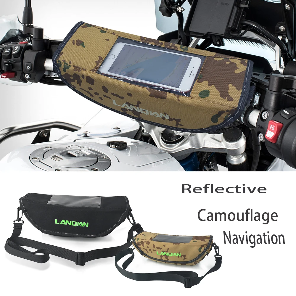 Motociklo Kamufliažas vandeniui rankenos kelionės GPS navigacijos krepšys Atspindintis Balno Krepšį Triumfas 800 1200 Tigras Sportas