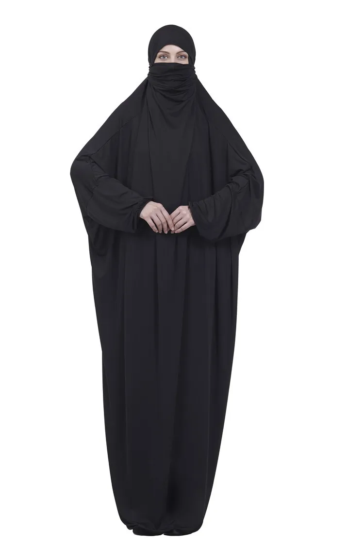 Musulmonų Moterys Hijab abaja Pilnas draudimas Suknelė turbaną hijab femme musulman malda suknelė, Šydas, Laisvi burqa ilgai hijab pilkos spalvos M, L, XL, XXL