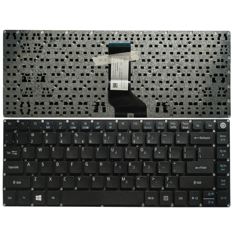 NAUJAS JAV klaviatūros Acer Aspire E5-422 E5-432 E5-473 E5-473G E5-473T E5-473TG E5-422 E5-422G MUMS Nešiojamojo kompiuterio klaviatūra juoda