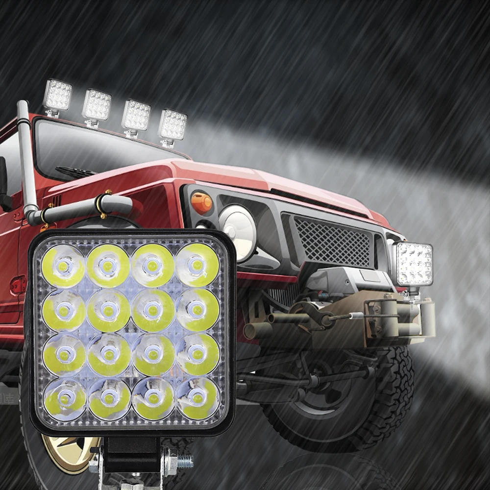 NLpearl Mini 12V 24V Off Road LED Juosta 42W 48W LED Šviesos Juosta Vietoje Potvynių LED Darbo Lengvųjų Sunkvežimių Traktoriaus Atv Valtis Automobilių Žibintai