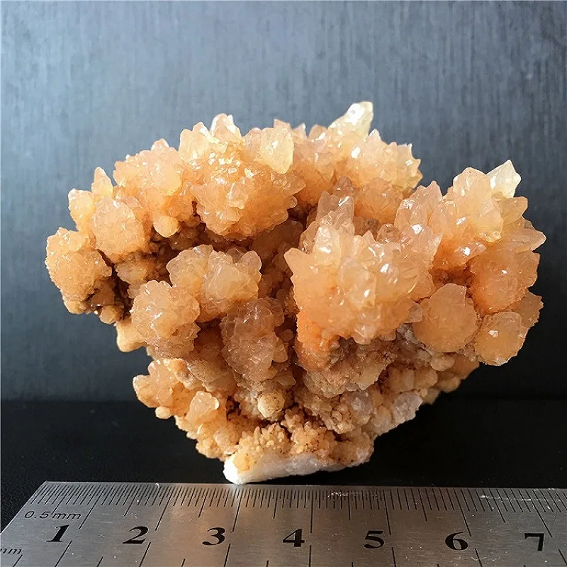 Natūralus geltonasis Agatas Geode Kvarco Kristalų Sankaupos Mineralų Reiki Healing Kristalų Namų Puošybai