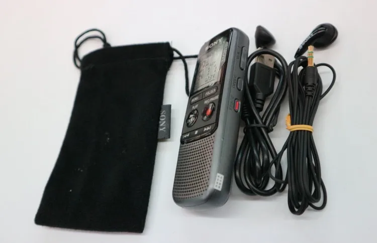Naudotas,originalus Sony 4GB TLK-PX240 MP3 Skaitmeninis Balso IC Diktofonas integruotas Stereofoninis Mikrofonas