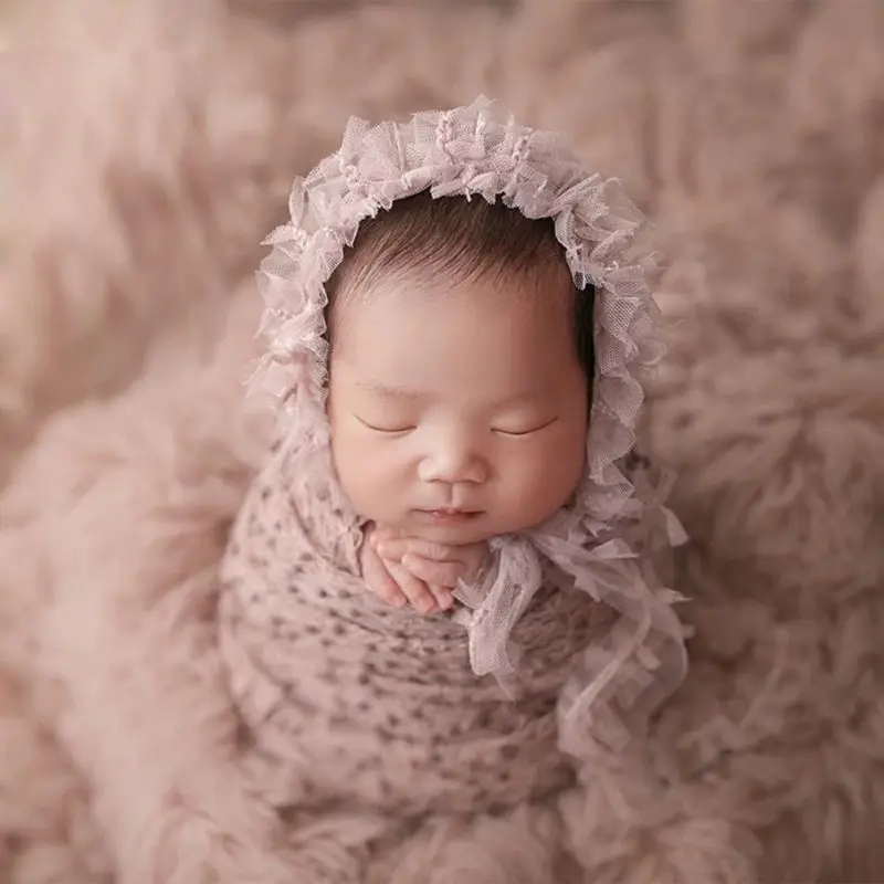 Naujagimio Fotografijos Rekvizitai Baby Vaikiški Megztiniai Wrap Medžiaga Suvystyti Foto Priedai Kūdikių Antklodės