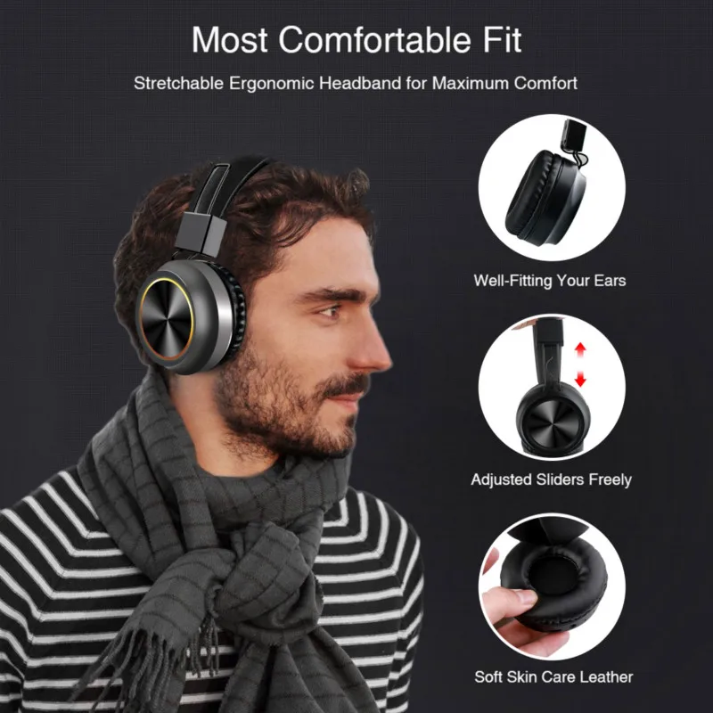 Naujausias Dizaino HiFi Stereo Sulankstomas Ausinėmis, Bluetooth Ausinėmis, Laisvai Įvažiuoti Per Ausį, Belaidės Ausinės Auriculares