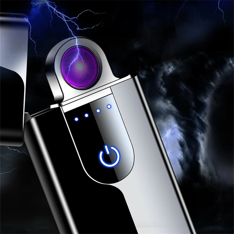 Naujausias Verpimo LANKO Cigarečių Degiklio USB Elektros Plazmos Lengvesni Tesla Coil Vėjo Elektroninių Lengvesni Dalykėlių Vyrams, Dovanos