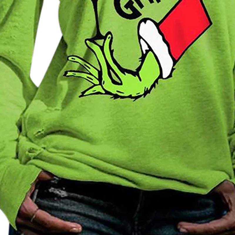Naujausias Žalia Modelį, Print T-shirt Išpjovą Šalto Pečių ilgomis Rankovėmis Marškinėlius, Megztus Viršūnes Moterims