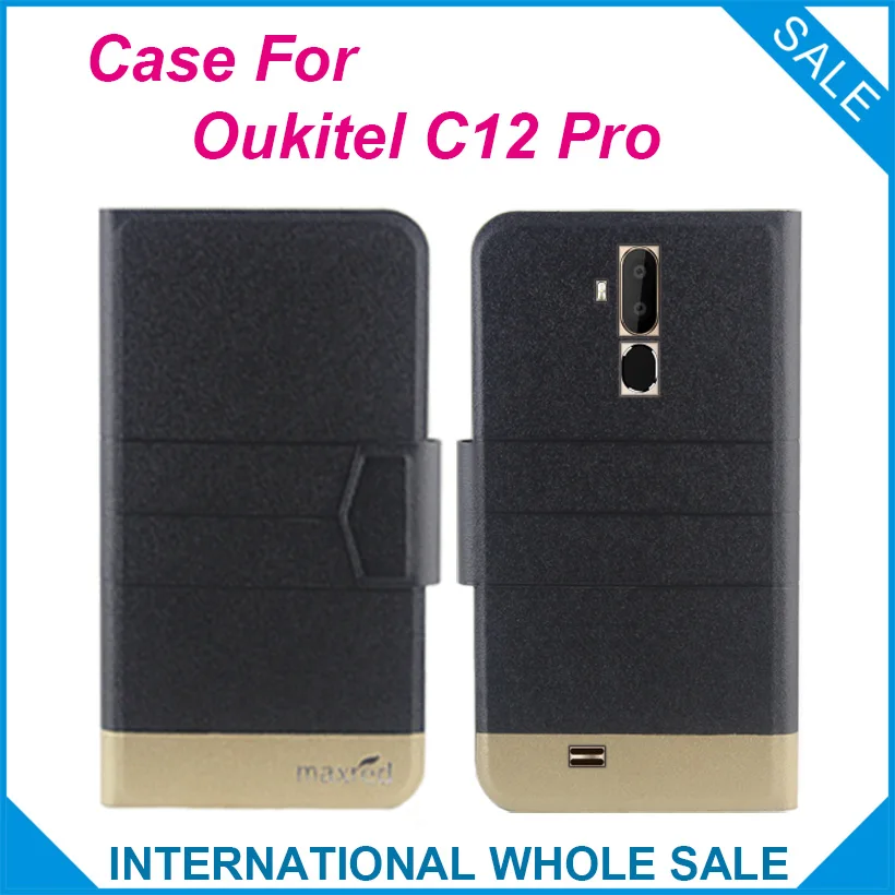 Originalus! Oukitel C12 Pro Atveju 5 Spalvų Mados Prabangių Ultra-plonas Flip Odos Apsauginis Dangtelis Oukitel C12 Pro Telefono dėklas