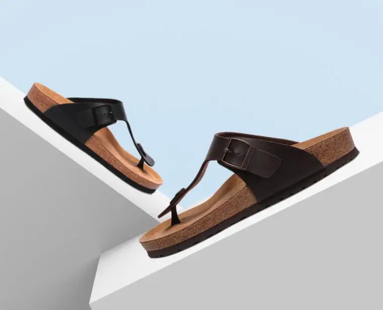 Originalus xioami 2 laukinių suede grynas kamštienos minkštos odos sandalai neslidus, dėvėti aukštos kokybės šlepetės