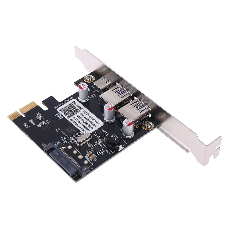 PCIE PCI Express USB 3.1 Tipas-C 2 Port USB 3.0 Type-A Stove Plėtimosi Kortelės Adapteris su SATA 15 PIN