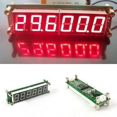 PLJ-6LED-0,1 MHz-65 MHz RF Frequency Counter Cymometer metras matavimo Skaitmeninis LED Ekranas Kumpis Radijo stiprintuvas