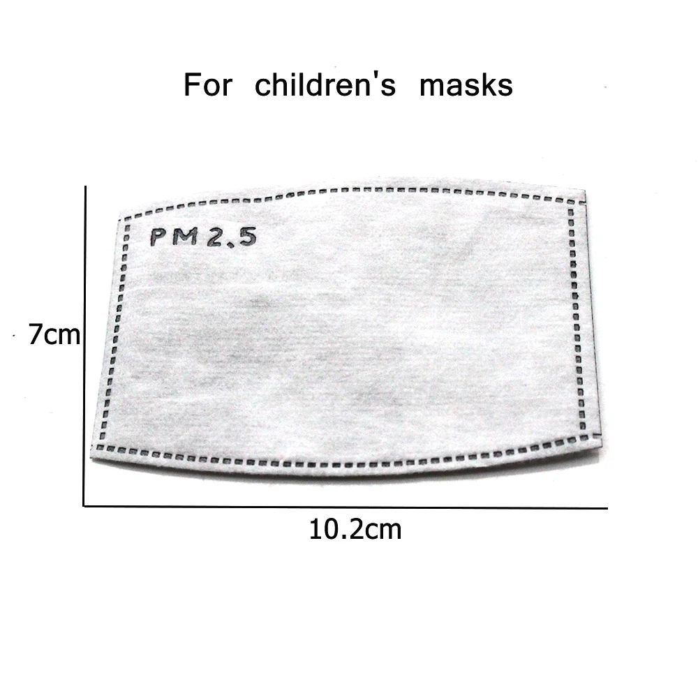 PPE Aukštos kokybės kvėpuojantis medvilnės vaikų animacinių filmų KD2.5 dulkėms anti-smoke anti-spjaudytis pluggable sulankstomas filtras kaukė