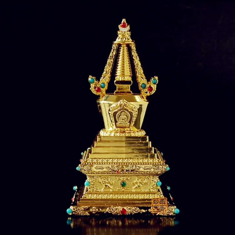 Palaiminimas 12cm išskirtinį skardos neišblunka Tantros remontas metodas Zengfu sunku lydinio Bodhi bokštas stupa nemokama laivas