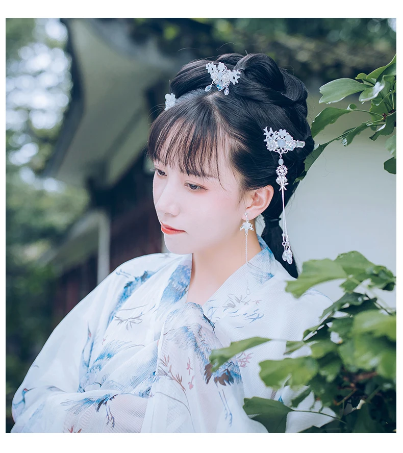 QIANAO rinkinys hanfu Kinijos derliaus kutas rankų darbo kietas Klasikinio Stiliaus Plaukų Aksesuarų, Moterų galvos Apdangalai