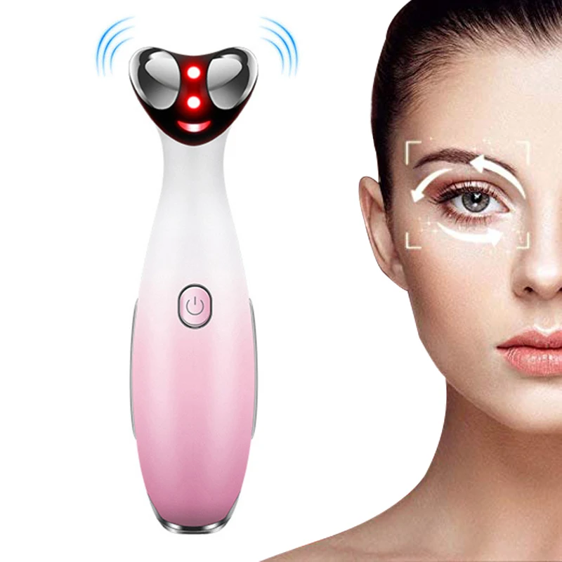 RF Akių Maišelius Massager Mini Nešiojamieji Elektriniai Virpesiai akių, veido massager Raukšlių Valiklis LED Veido Grožio Akių Priežiūra Masažas Mašina