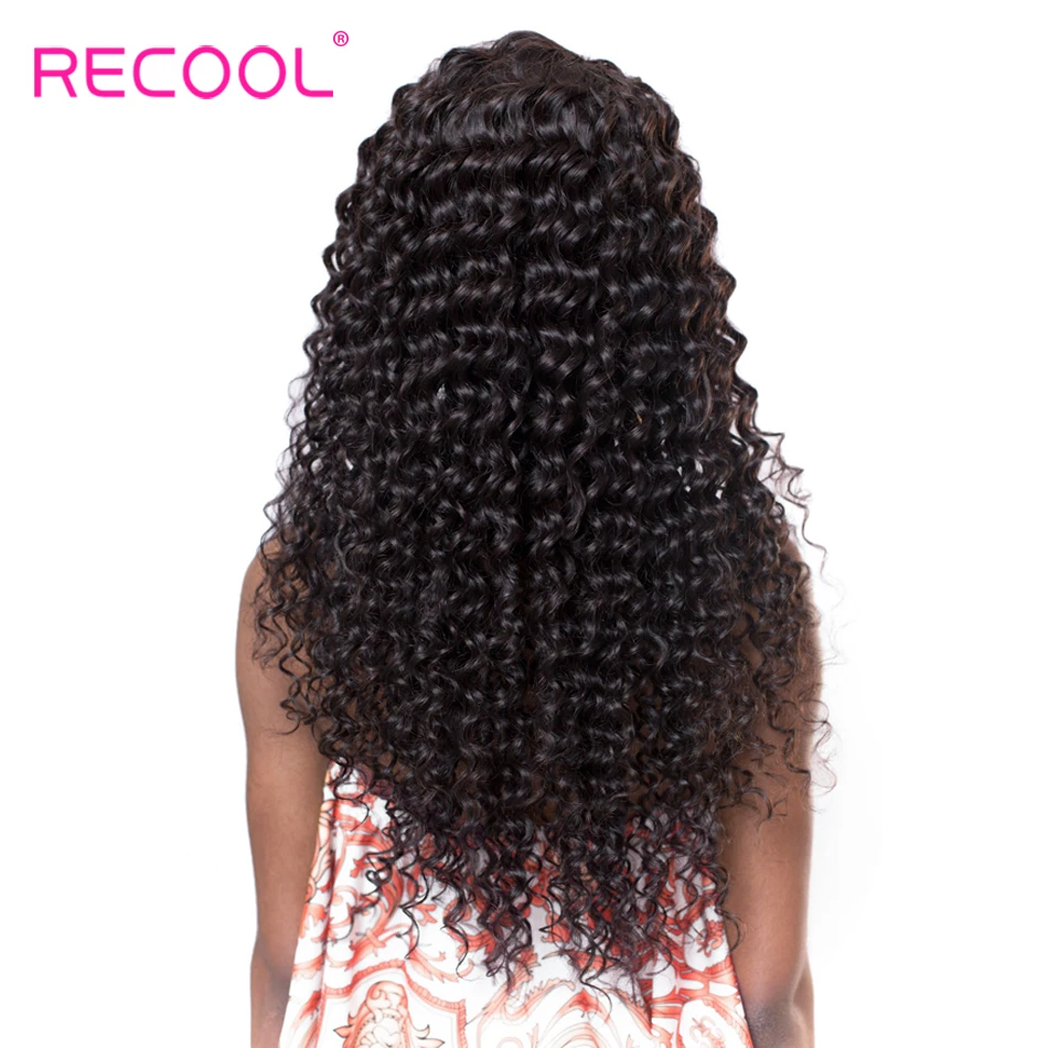 Recool Plaukai Giliai Banga Brazilijos Plaukų Pynimas Ryšulių 3 Ryšulius Spręsti, Natūralių Spalvų Plaukų Audimo 3Pcs/Daug Remy Human Hair Extension