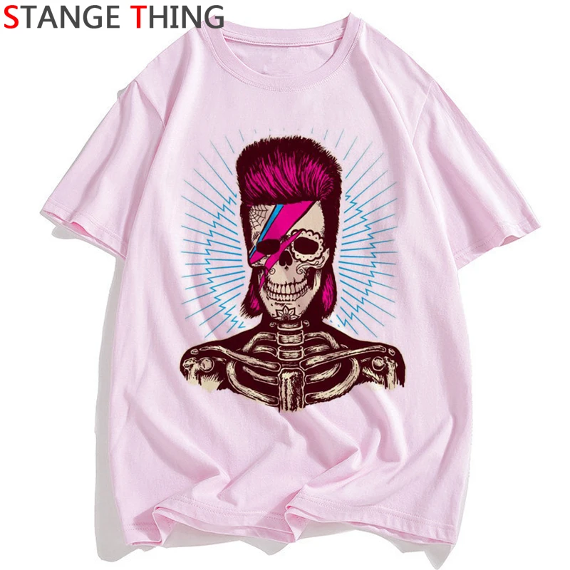 Rip David Bowie Marškinėliai Moterims Anglijos Roko Muzikos Pop Star T-shirt Juokinga Spausdinti Marškinėlius Unisex Hip-Hop Top Tees Moteris