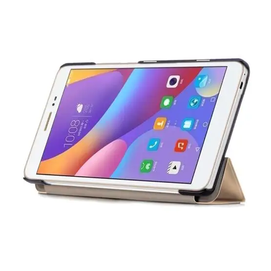 Samsung Galaxy Tab 8.0 2018 T387 SM-T387 Tablet Atveju Custer Tri 3 Kartus Stovas Laikiklis Apversti Odos Padengti