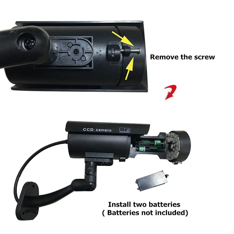 Saugumo Vandeniui Lauko, Patalpų Netikrą Saugumo Kameros Manekeno CCTV Stebėjimo Kamerą Naktį CAM LED Šviesos Spalva