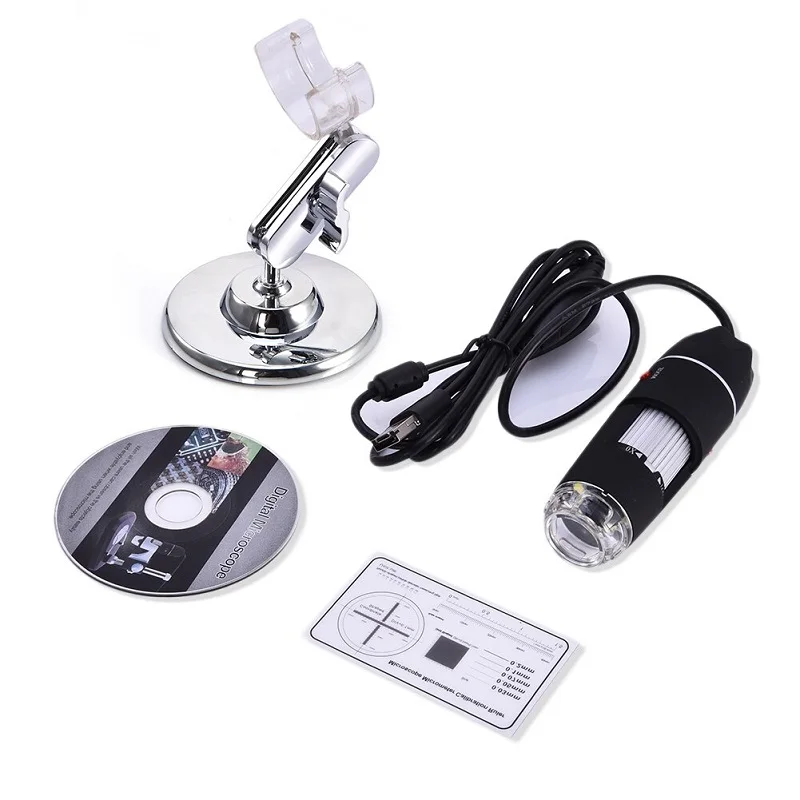 Skaitmeninio mikroskopo Orbitoje OT-INL40 (1-1000X), juodos spalvos, ant trikojo, USB jungtis, LED apšvietimas, foto ir vaizdo įrašymo