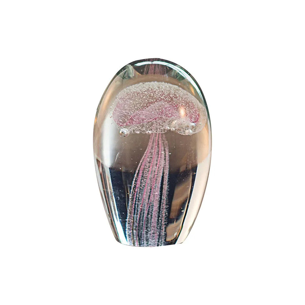 Spalvos Prespapjė Miniatiūros Stabili Apačioje Stiklo Akvariumas Medūzų Figūrėlės Darbalaukio Namų Dekoro Kristalų Rankų Darbo Modeliavimas