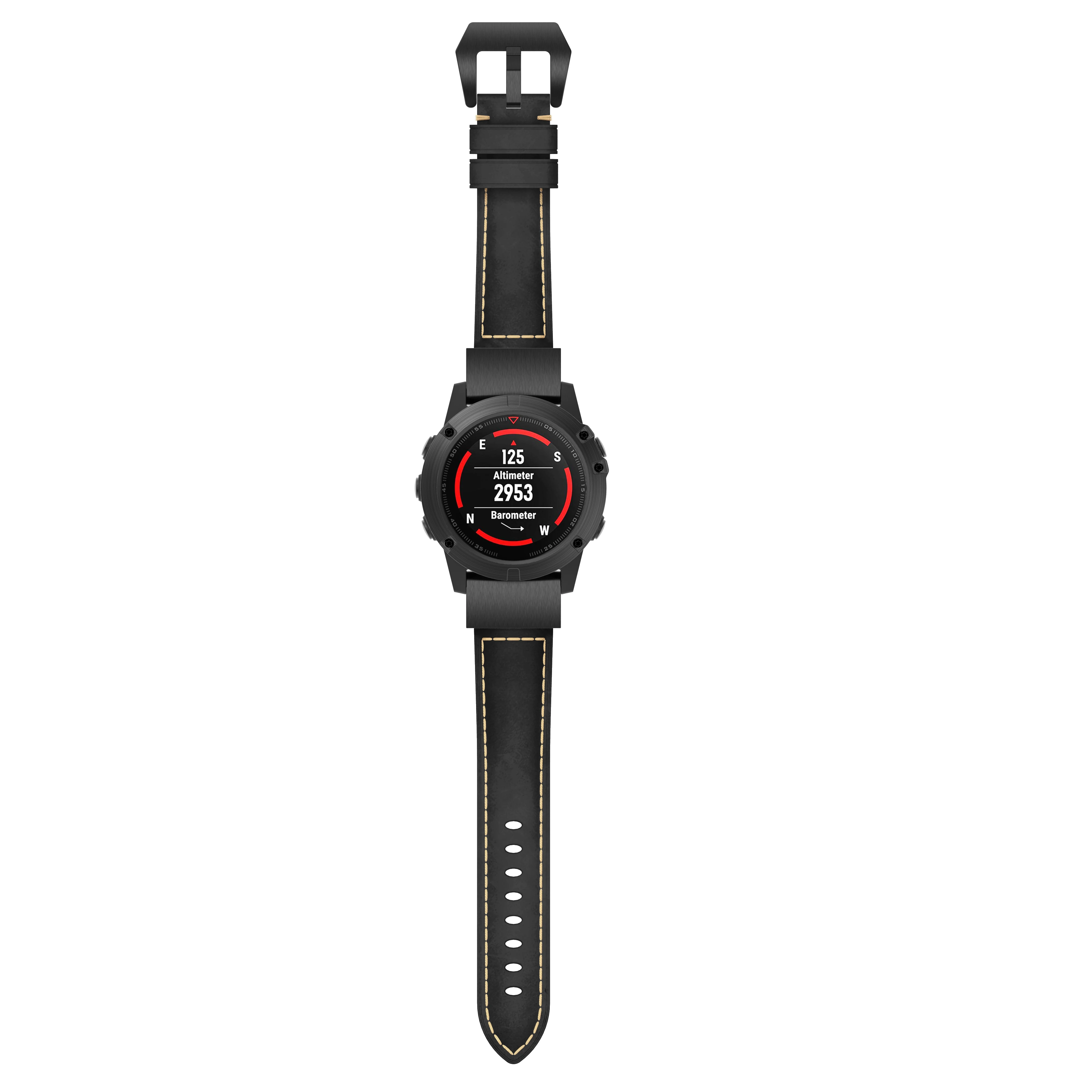 Sporto laikrodžių apyrankės juostų mados klasikinis odinis dirželis žiūrėti juosta žiūrėti riešo raiščių Garmin Fenix 5S Plius 6S watchband 20mm