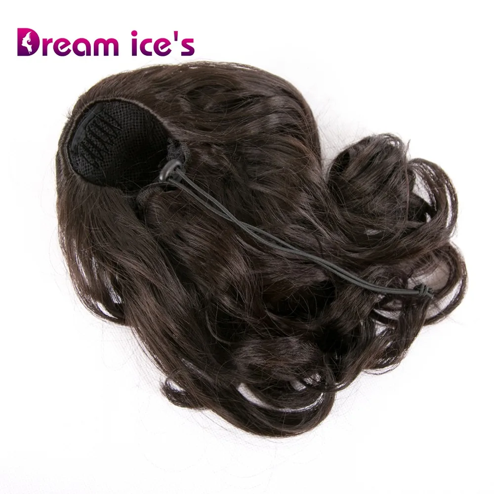 Svajonė ledo sintetinių ilgi banguoti raišteliu ponio uodega su įrašai plaukų priauginimas netikrą chignon mažas plaukai surišti į uodegą perukai