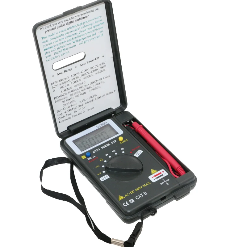 Tarptautinės Laivybos VC921 DMM Integruota Asmens Kišeninių Pocket Mini Skaitmeninis Multimetras
