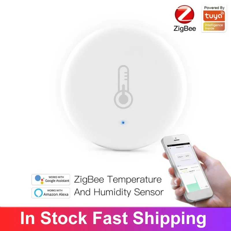 Tuya/SmartLife App ZigBee3.0 Smart Temperatūros Ir Drėgmės Jutiklis Dirbti su Zigbee Gataway Centru Per Alexa 