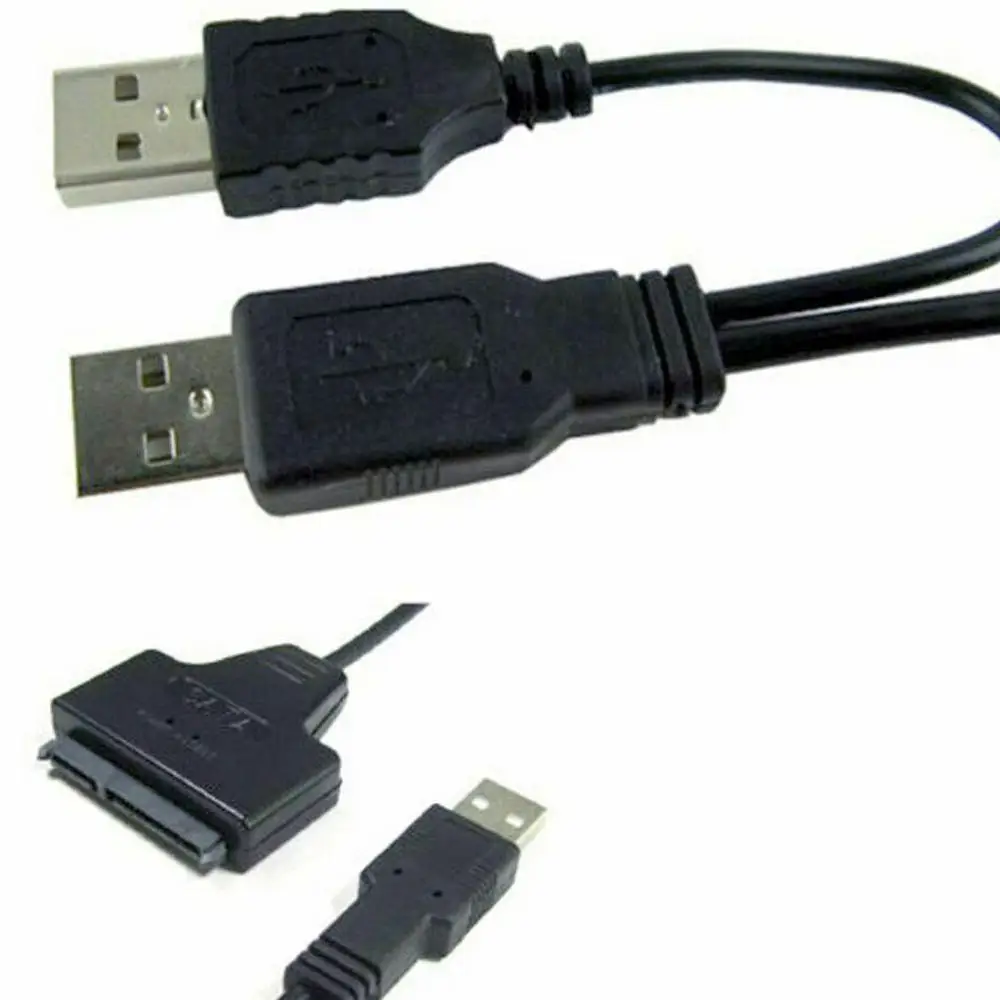 USB 2.0 iki 2.5 colių HDD 7+15pin SATA Kietąjį Diską Kabelis Adapteris iš SATA SSD & HDD USB2.0 Easy Drive Linijos