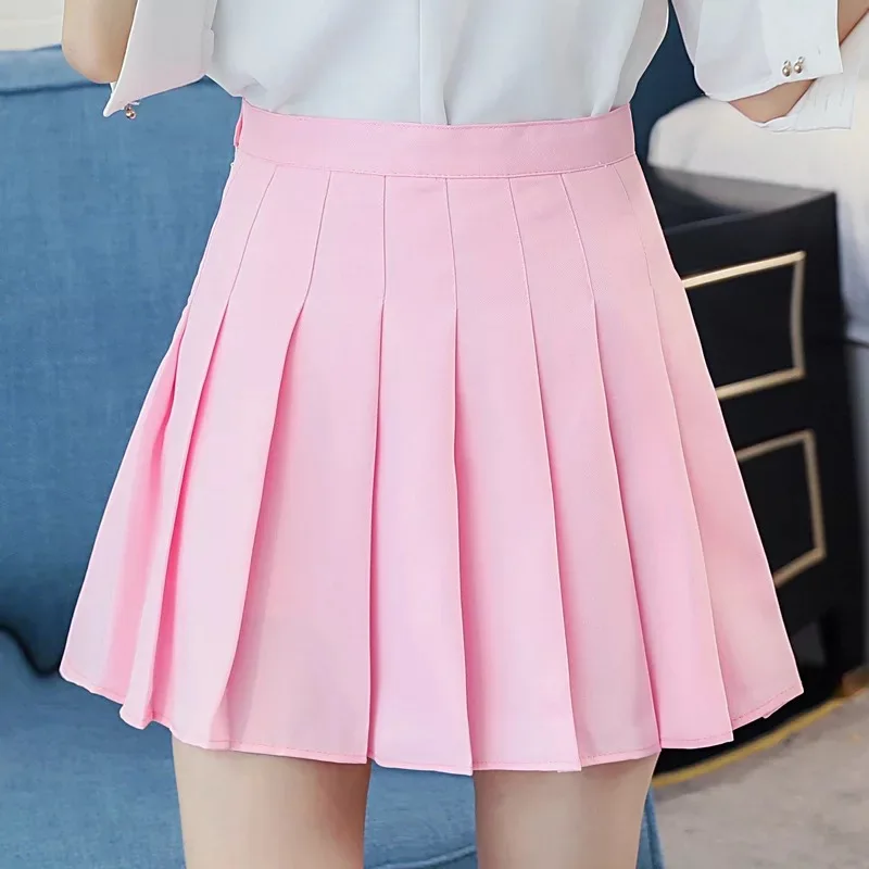 Ulzzang Mini Klostuotas Sijonas Moterims Vasaros 2019 Harajuku Kawaii Sijonai Moterų Korėjos Moksleivė Streetwear Didelis Liemens Sijonai