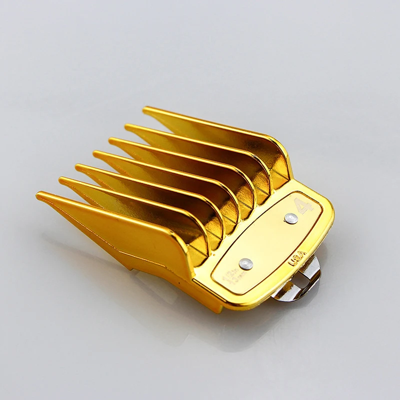 Universalus aukso galvanizavimo elektriniai plaukų clipper riba šukos Vadovas Areštas 8 gabalas plaukų clipper suportas priedai