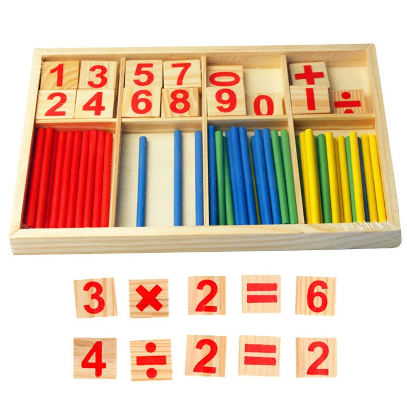 Vaikams Kūdikių Mediniai Žaislai Vaikams Skaičiavimo Lazdelės Matematikos Žaislas Vaikams Mokomieji Žaislai Abacus Montessori Medžiagos, Žaislai