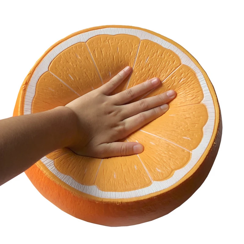 Vaisių Pusė Oranžinė Minkštas Plonas Jumbo Išskleidimo Žaislas Vaikams Suaugusiųjų Įtempių Lėtai Rikošetas Atsarginiais Nuotaika Žaislai
