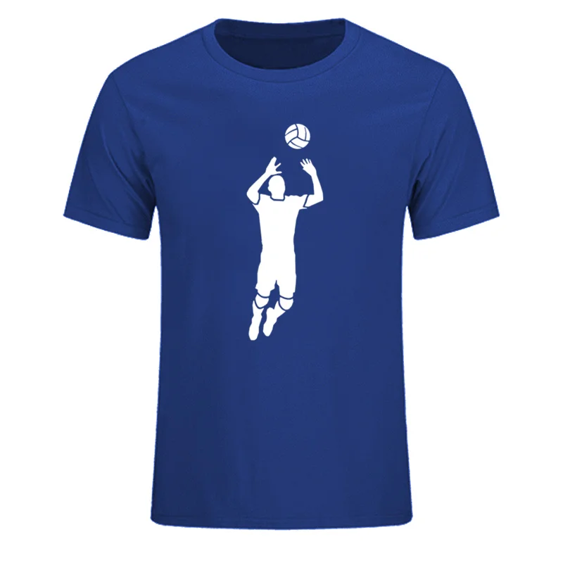 Vasaros Mados Volleyballs Dizaino T-shirt Vyrams, Prekės ženklas Atspausdintas Atsitiktinis Medvilnės Raglan Rankovės O-kaklo Marškinėlius EU Dydis